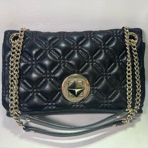 Kate Spade Cynthia Black Quilted Chain Shoulder Bag